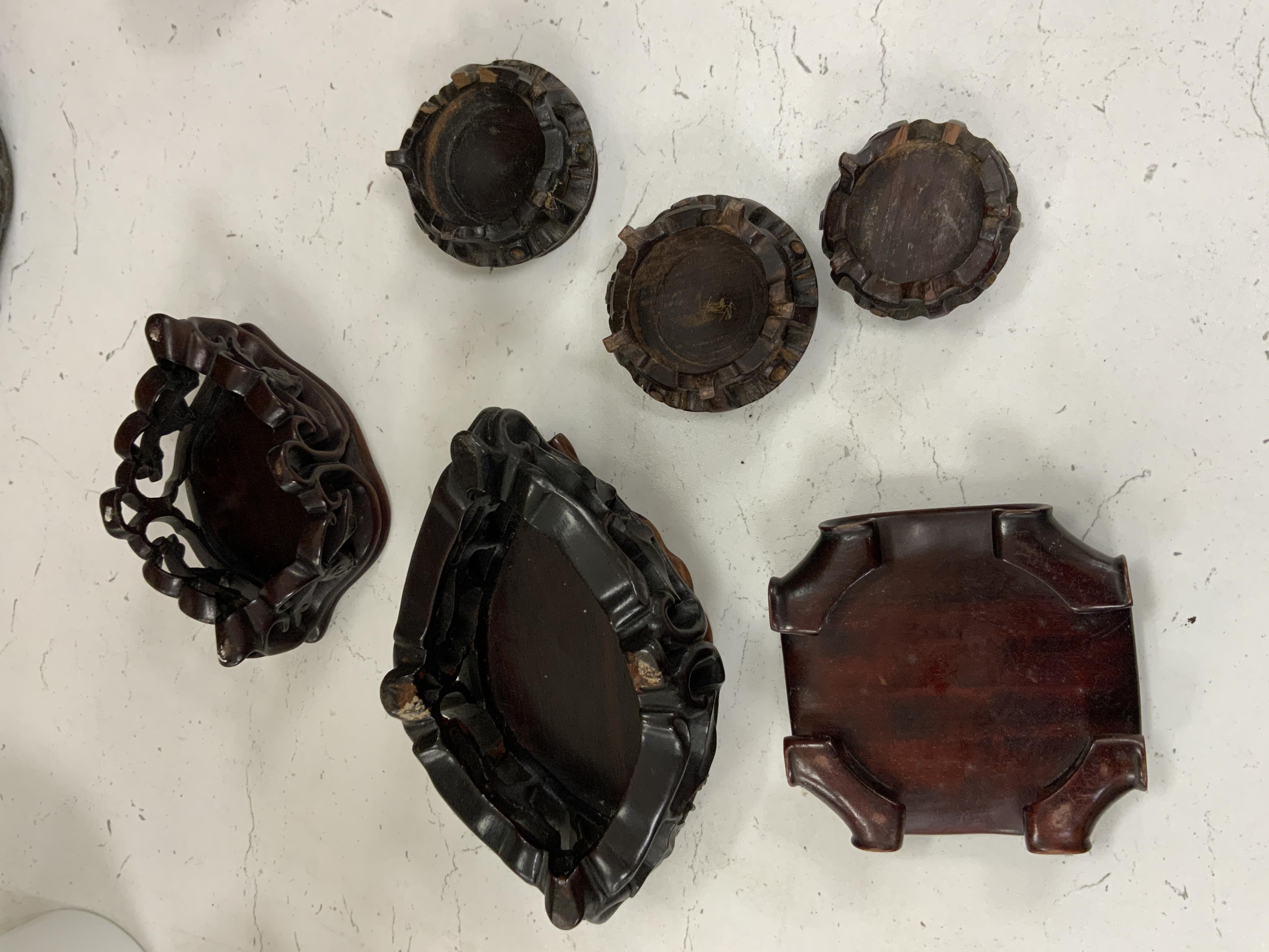 A collection of Chinese hardwood stands